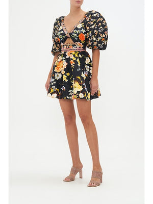Puff Sleeve Mini Dress | Camilla | Alene Too Located in Boca Raton 
