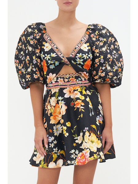 Puff Sleeve Mini Dress | Camilla | Alene Too Located in Boca  FL