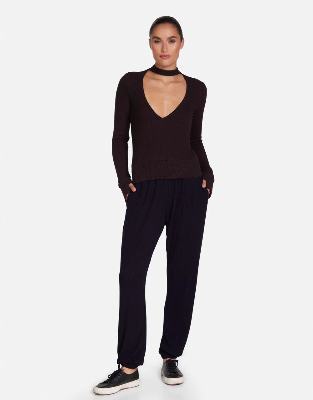 Faysmith Sweatpants by Michael Lauren | Soft Sweater Knit Fabric Elasticized Waistband Brushed Finishing Elasticized Cuff Side Pockets | Alene Too in Boca Raton