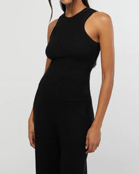 Cable Knit Tank by WeWoreWhat | Fitted to the body, this cable knit tank has a racer-neck silhouette | Alene Too in Boca 