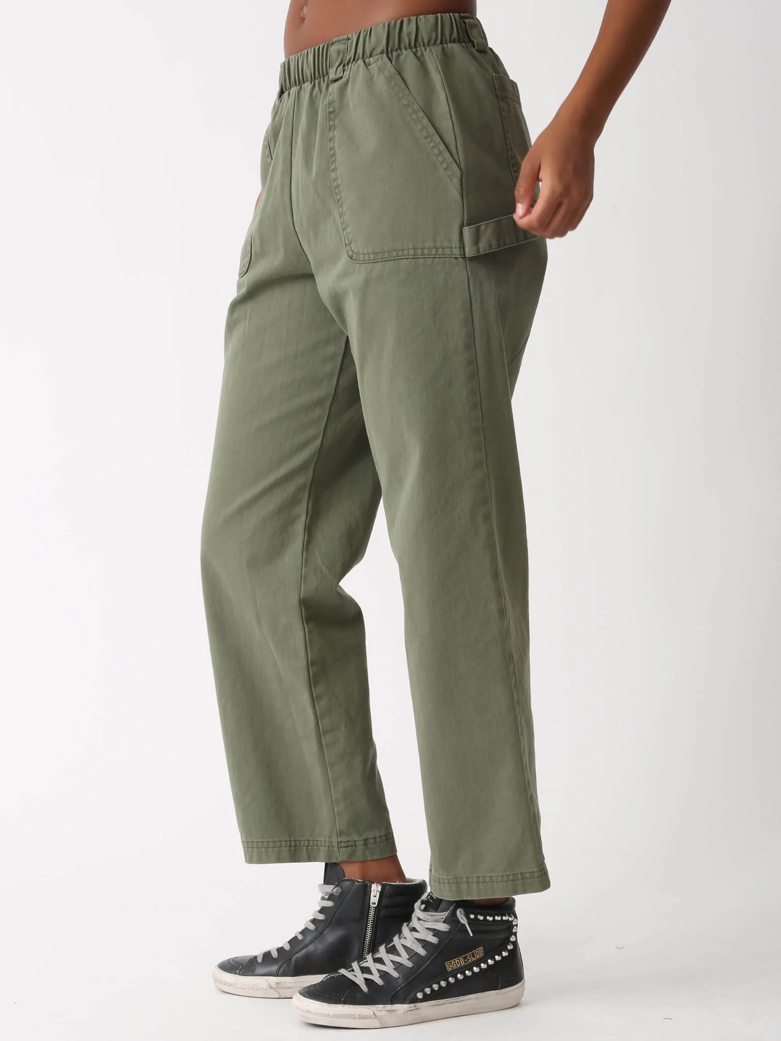 値下げ【美品】digne Zip slit pants black 公式オンラインストアな