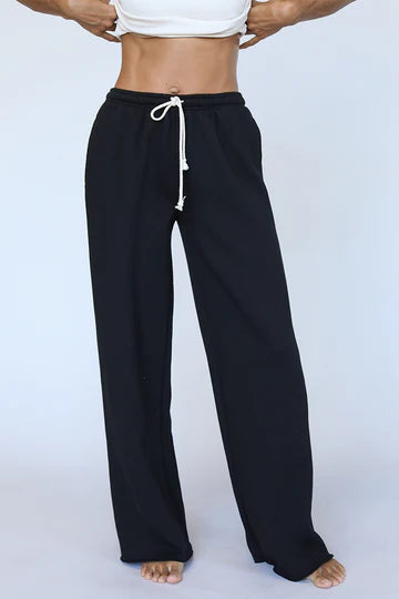 Hailey  Wide Leg sweatpant | Perfect White Tee | Alene Too located in Boca Raton 